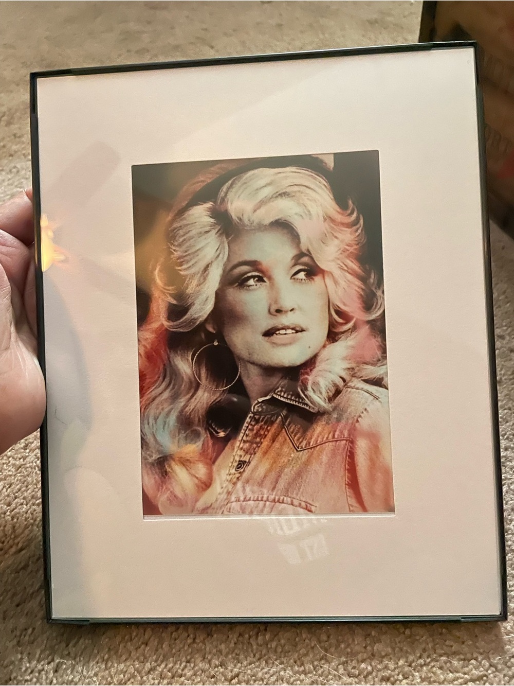 Dolly Parton pinkish hues original photograph print Art.